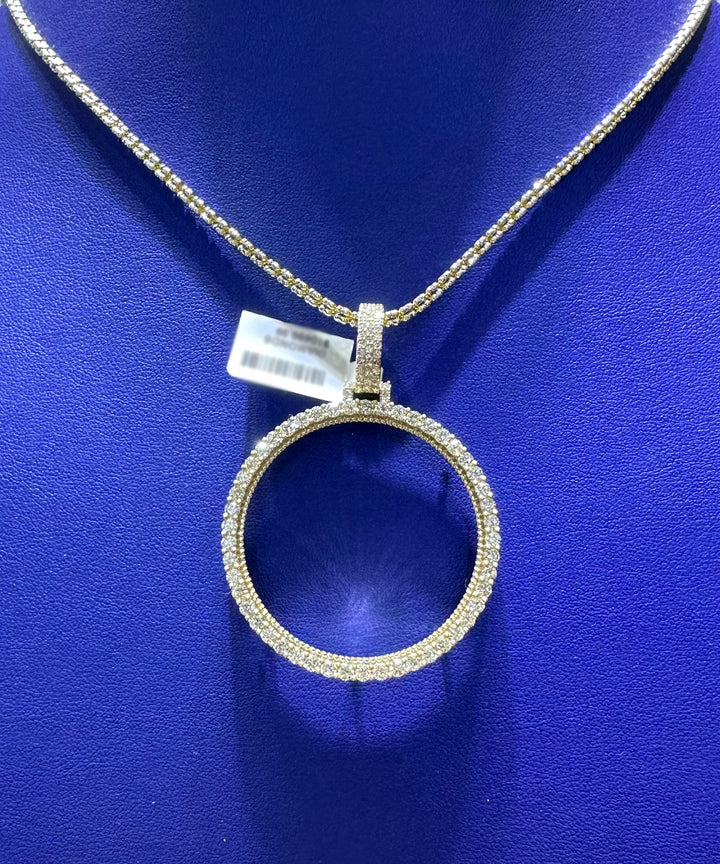 3.00ctw Natural Diamond Memory Charm Pendant in 10K Gold