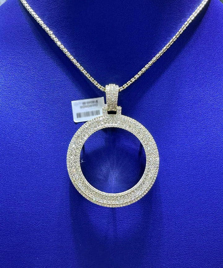 6.50ctw Natural Diamond Memory Charm Pendant in 10K Gold