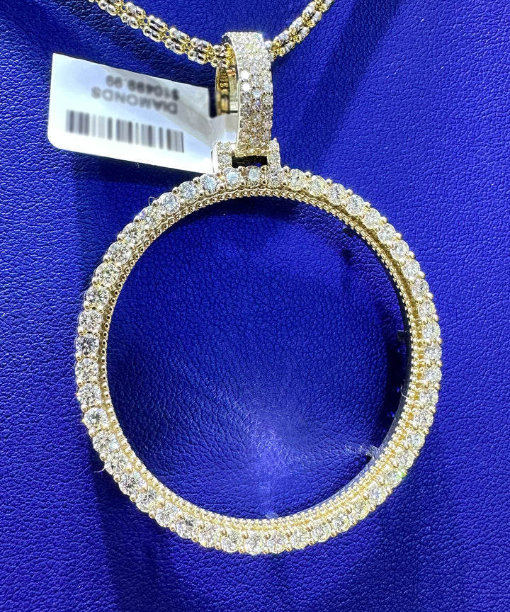 3.00ctw Natural Diamond Memory Charm Pendant in 10K Gold