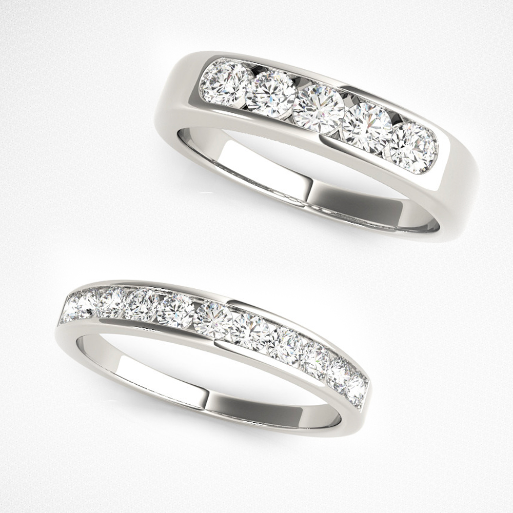 Channel Set Wedding Ring: BridalX Houston Galleria