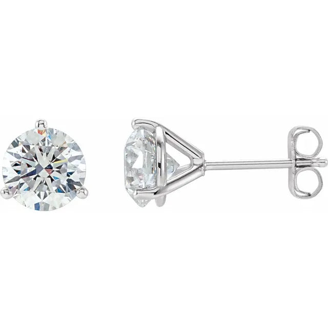 14K Yellow 1 CTW Lab-Grown Diamond Stud Earrings