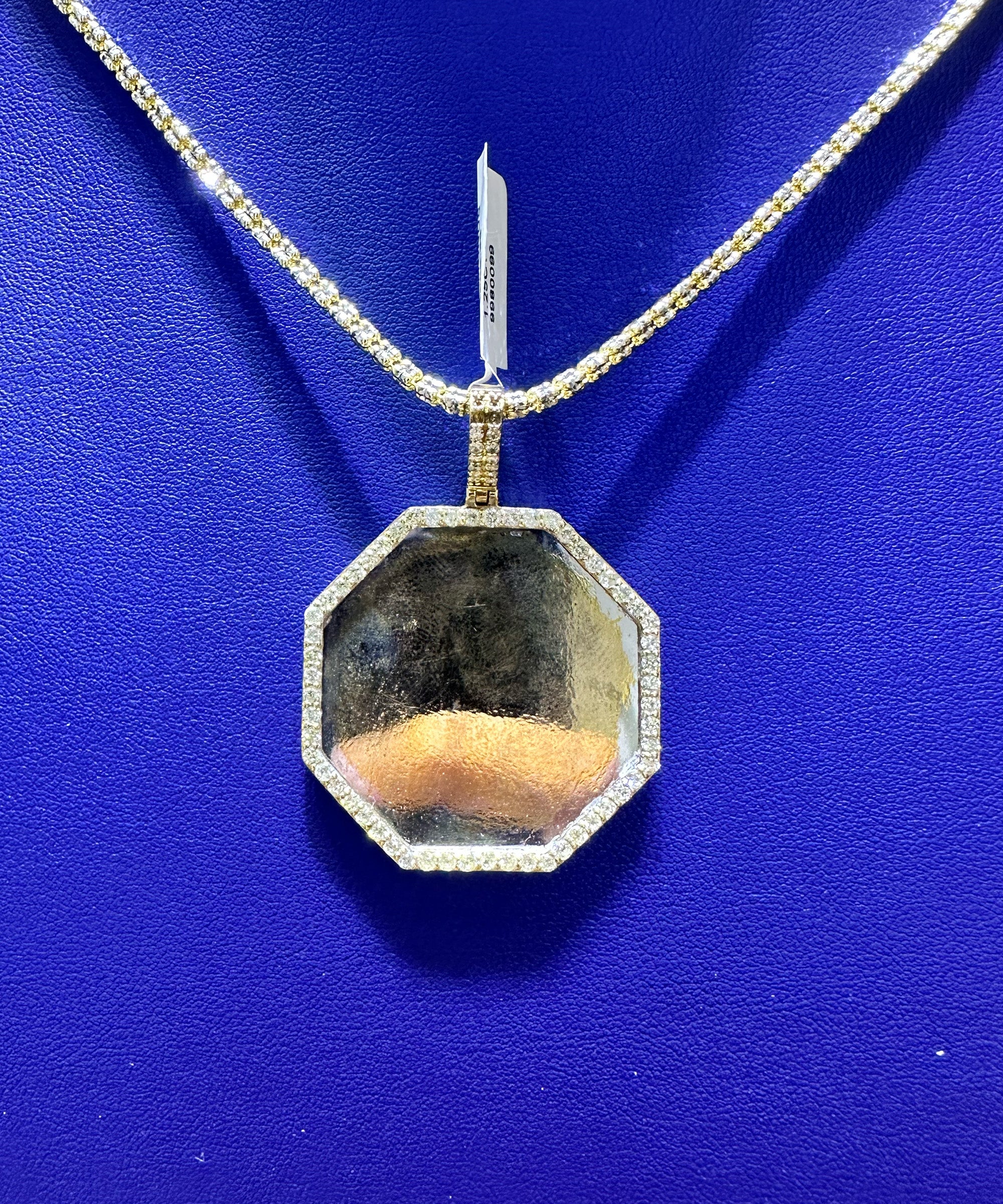 1.25ctw Natural Diamond Memory Charm Heart Pendant in 10K Gold