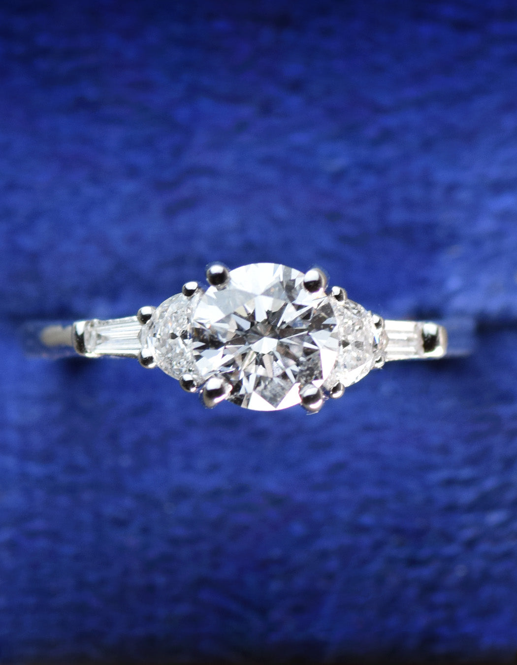 14K Gold Round Cut [1.38ctw] Lab-Grown Diamond [G - VS] Engagement Ring