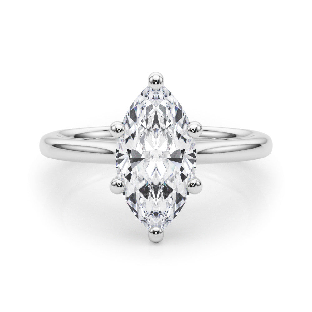 14K Gold Lab-Grown Diamond Marquise [0.37ctw] Engagement Ring