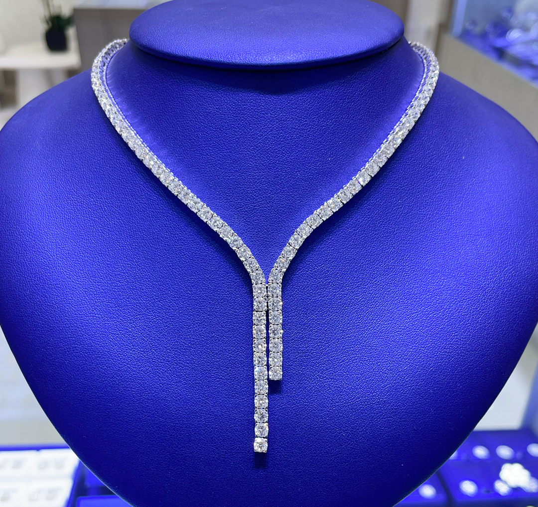 14K Gold 13.46ctw Lab Grown Diamond Necklace