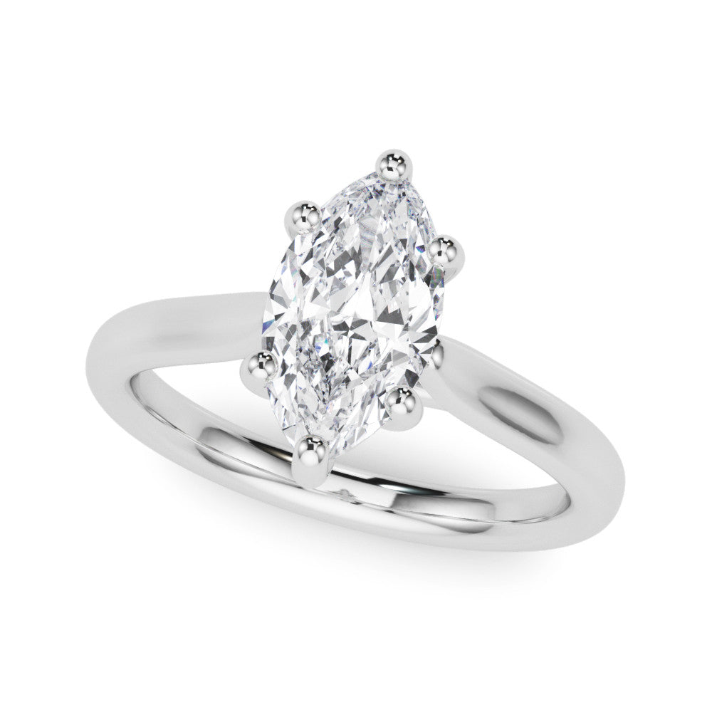 14K Gold Lab-Grown Diamond Marquise [0.33ctw] Engagement Ring