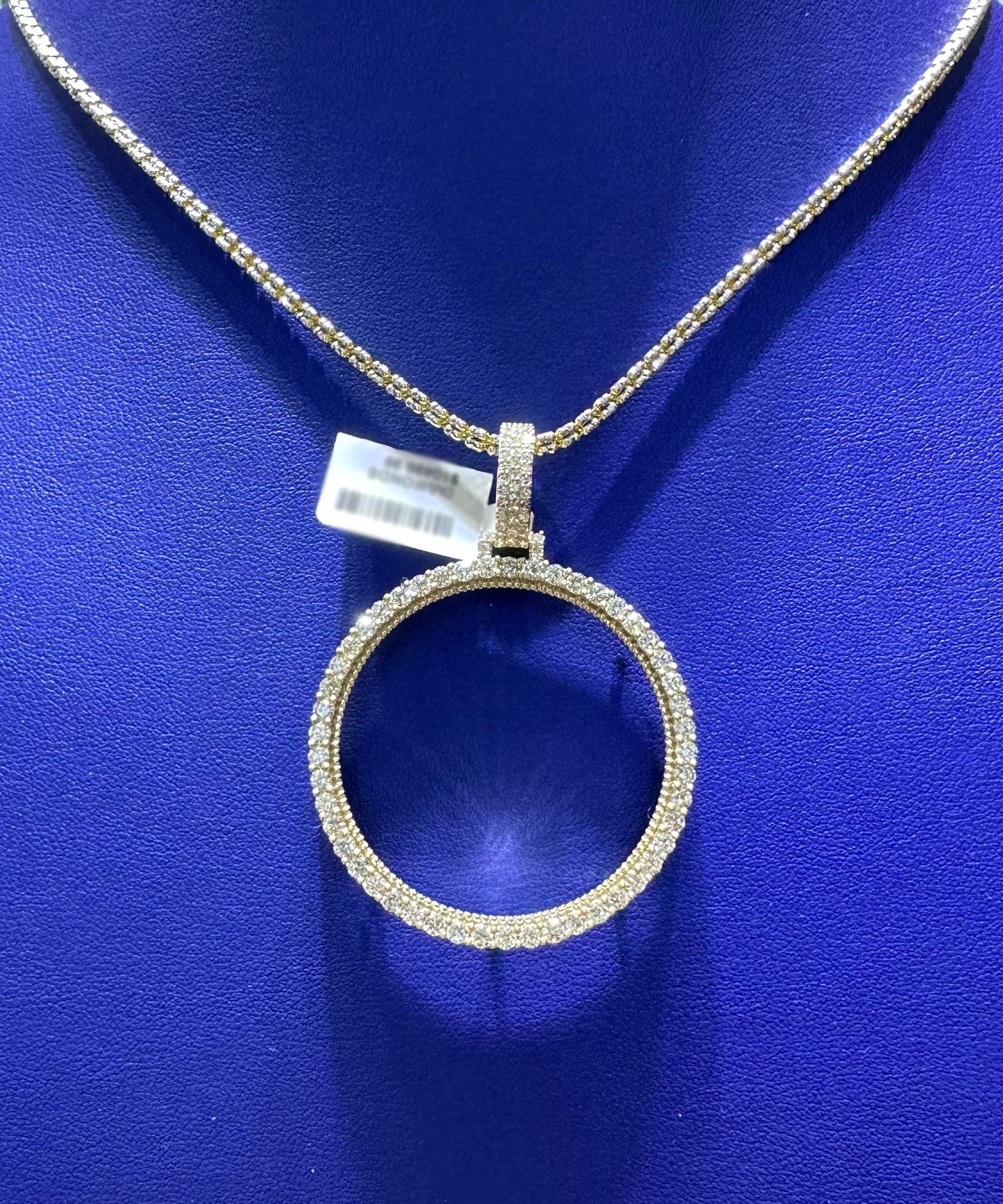 3.00ctw Natural Diamond Memory Charm Pendant in 10K Gold