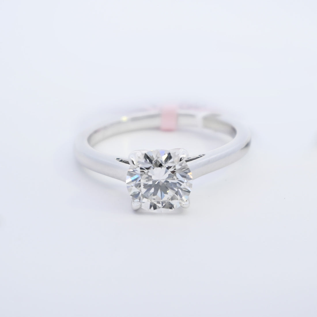 14K Gold 1.55 CT Lab Grown Round Cut Solitaire Diamond Engagement Ring