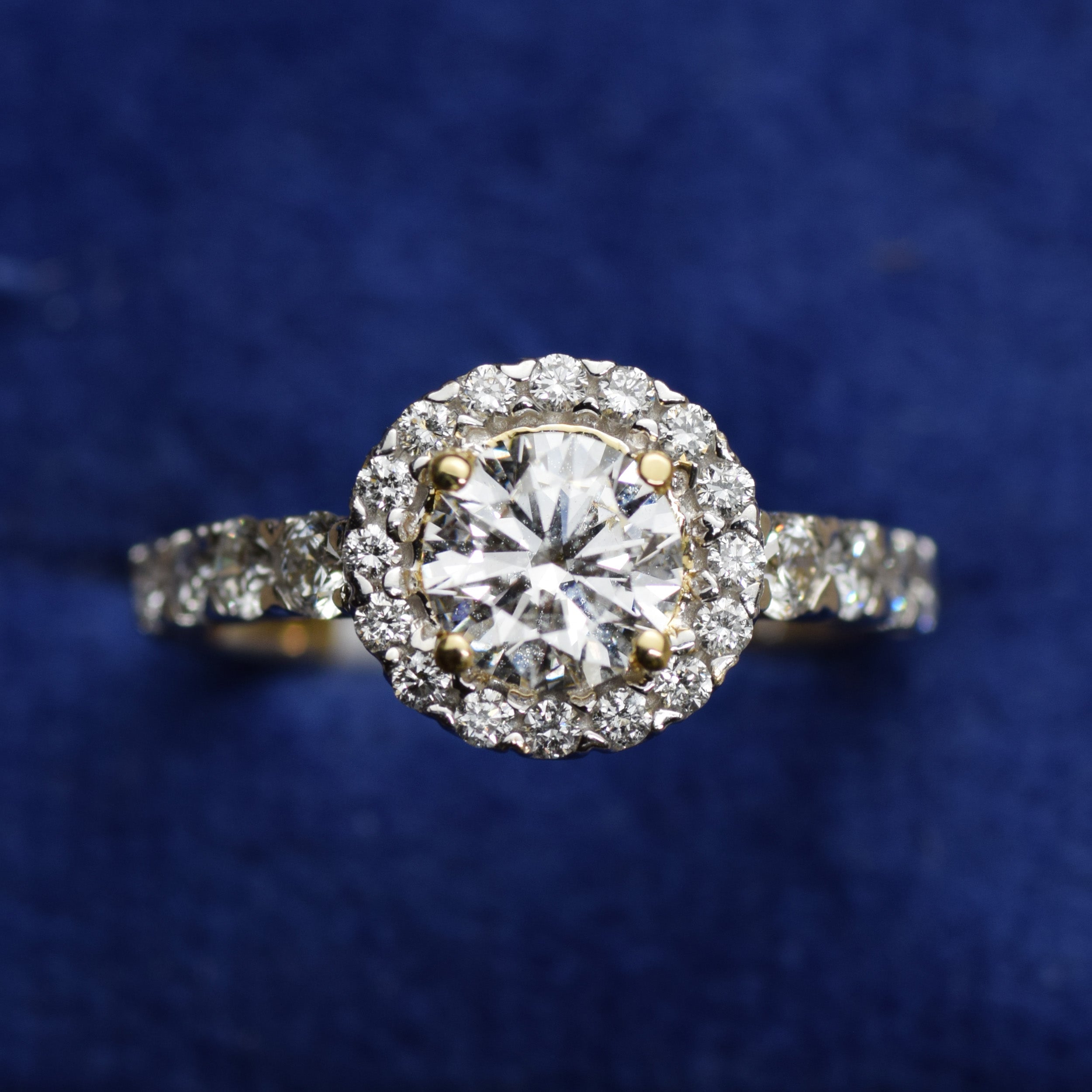 14K Gold 1.93 CT Lab Grown Round Classic Lab Diamond Engagement Ring