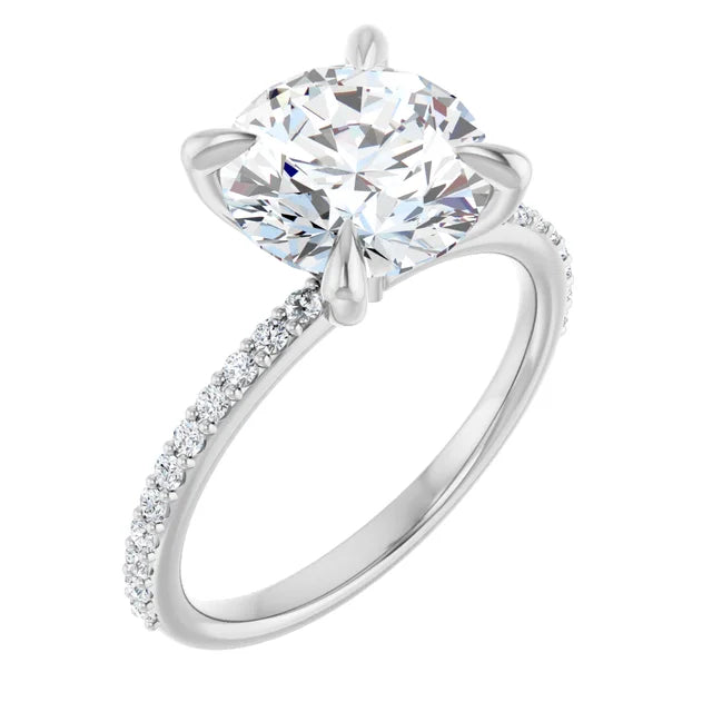 The Accented: 14K Gold Lab-Grown Diamond 0.58 CTW Engagement Ring