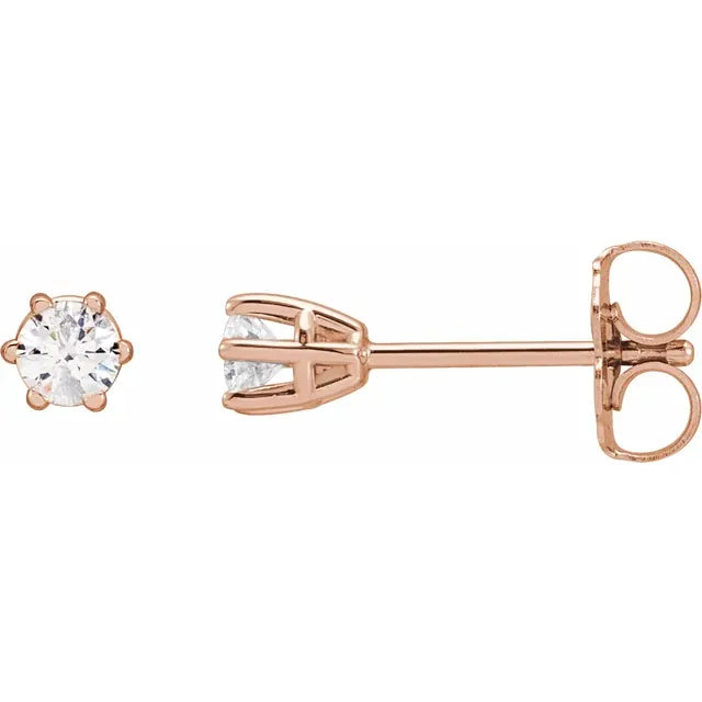 14K Gold 1/6 CTW Lab-Grown Diamond Earrings