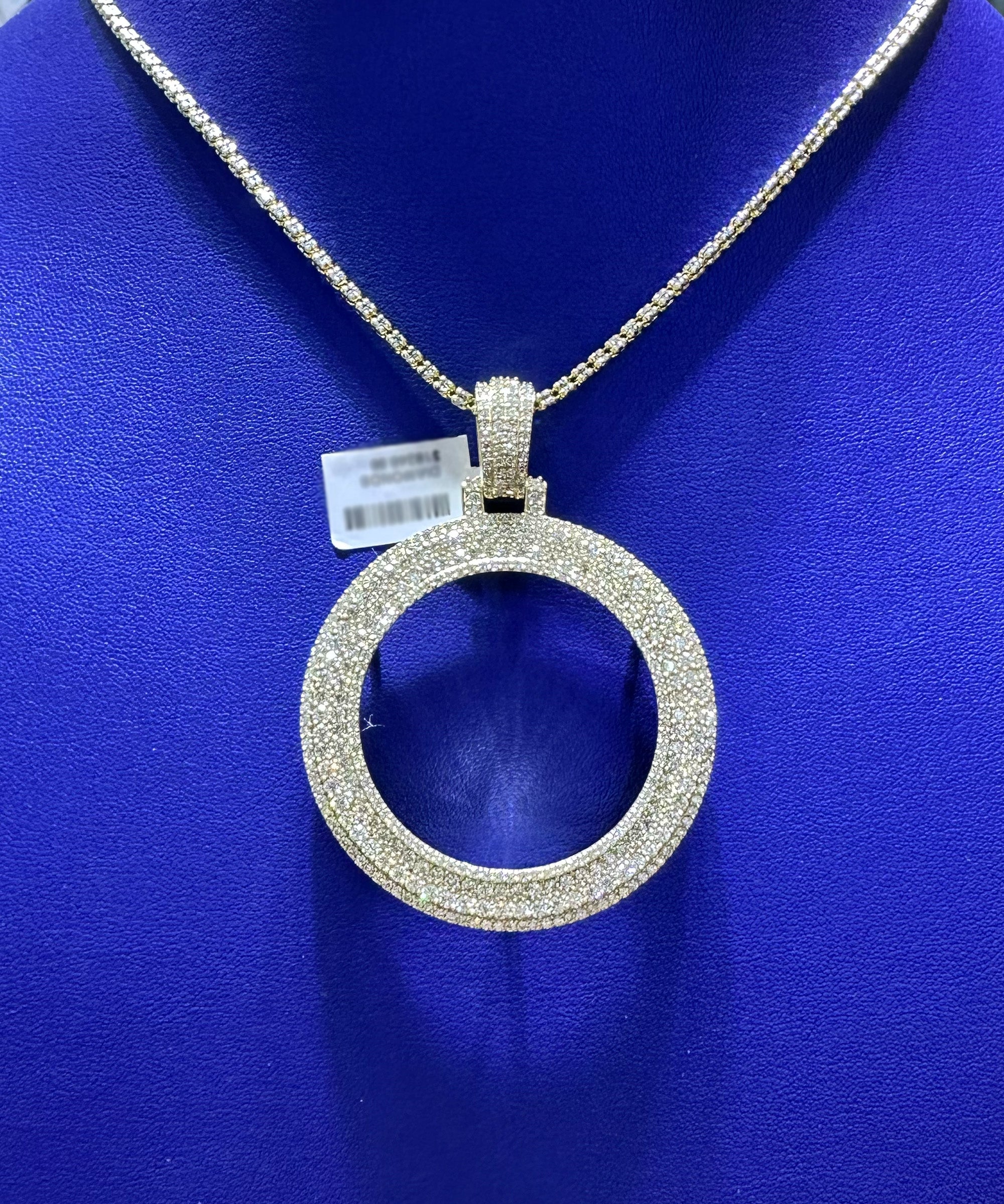 6.50ctw Natural Diamond Memory Charm Pendant in 10K Gold