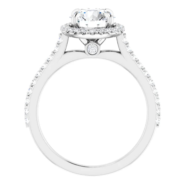 14K Gold Round Lab-Grown Diamond 1.36 CTW VS1/D Engagement Ring