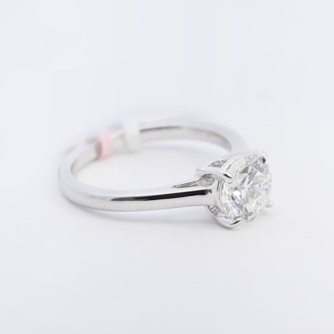 14K Gold 1.55 CT Lab Grown Round Cut Solitaire Diamond Engagement Ring