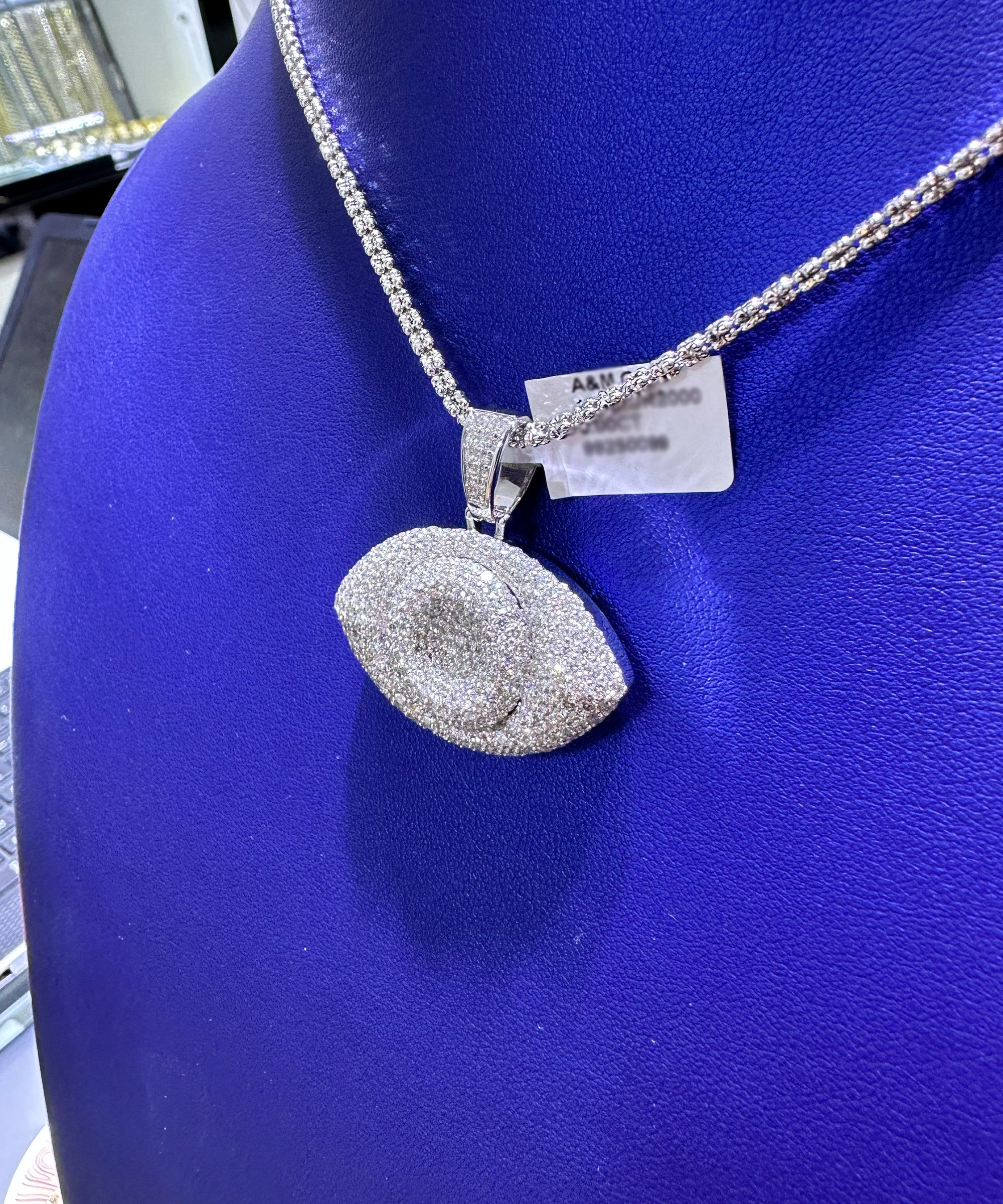 5.00ctw Natural Diamond Evil Eye Pendant in 14K Gold