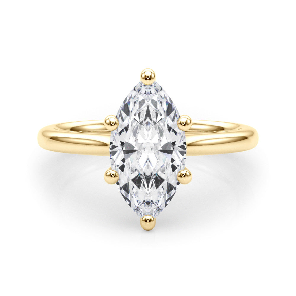 14K Gold Lab-Grown Diamond Marquise [0.37ctw] Engagement Ring