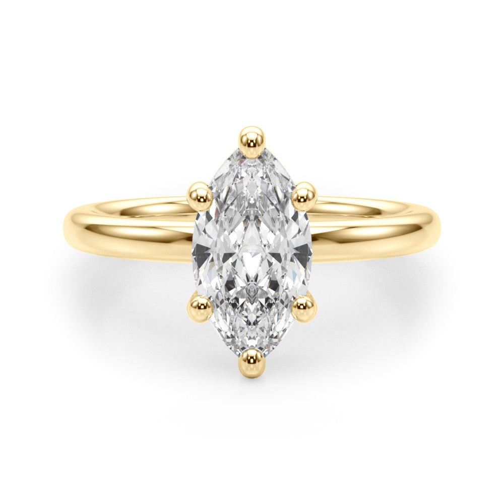 14K Gold Lab-Grown Diamond Marquise [0.39ctw] Engagement Ring