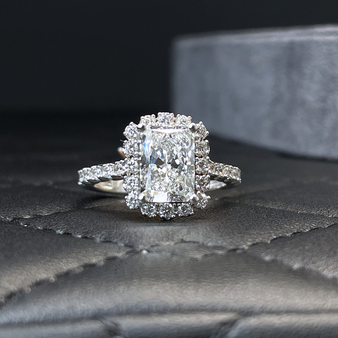 14K Gold 2.50CTW Radiant Cut Diamond Engagement Ring