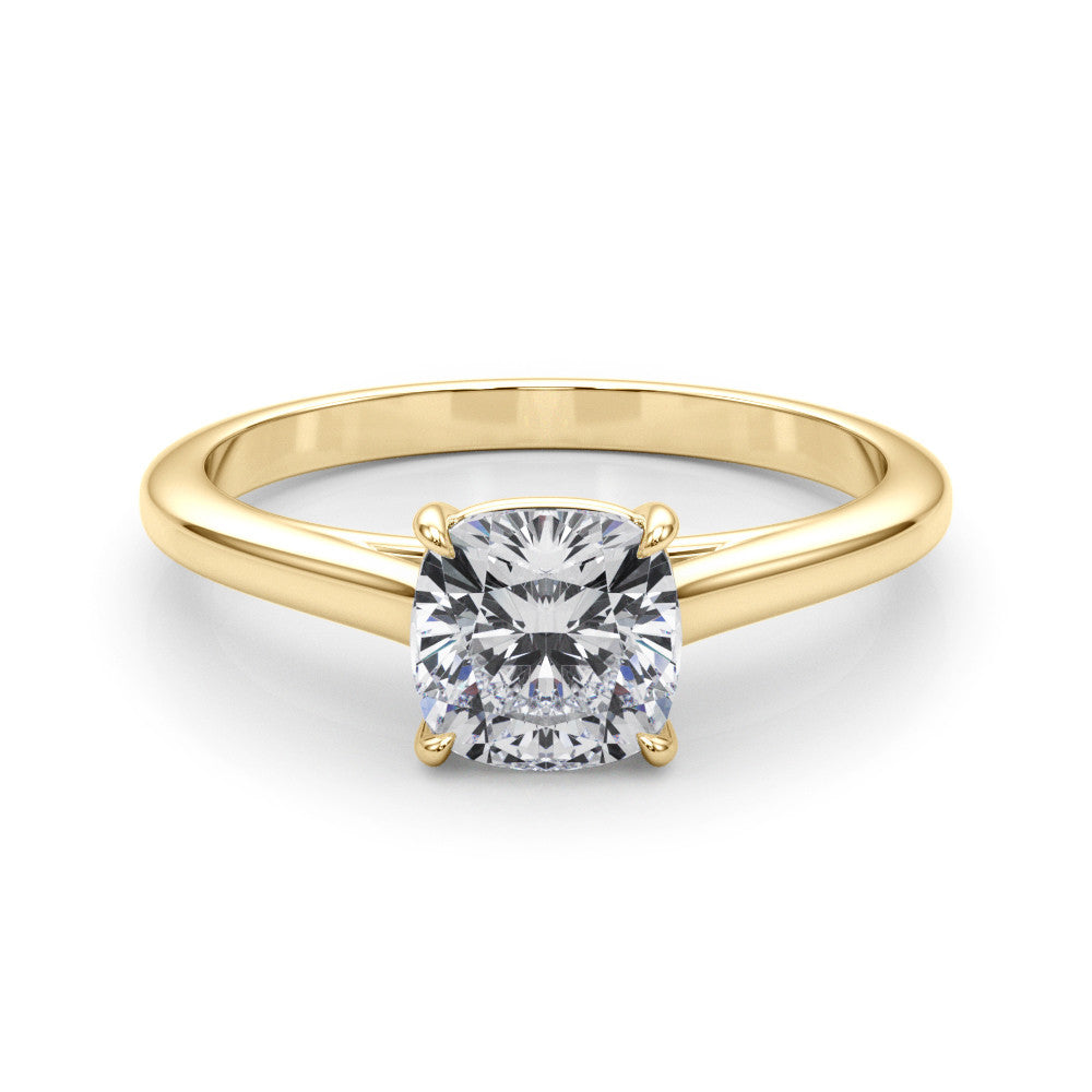 14K Gold Lab-Grown Diamond Cushion [0.73ctw] Engagement Ring
