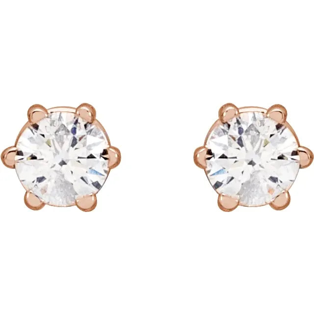 14K Gold 1/6 CTW Lab-Grown Diamond Earrings