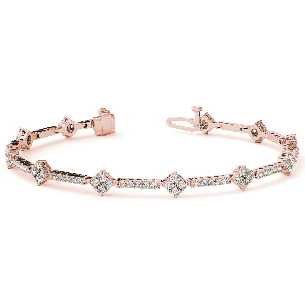 14K Diamond Tennis Bracelet