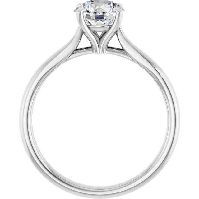 Signature: 14K Gold Lab-Grown Diamond 1 CTW Solitaire Engagement Ring