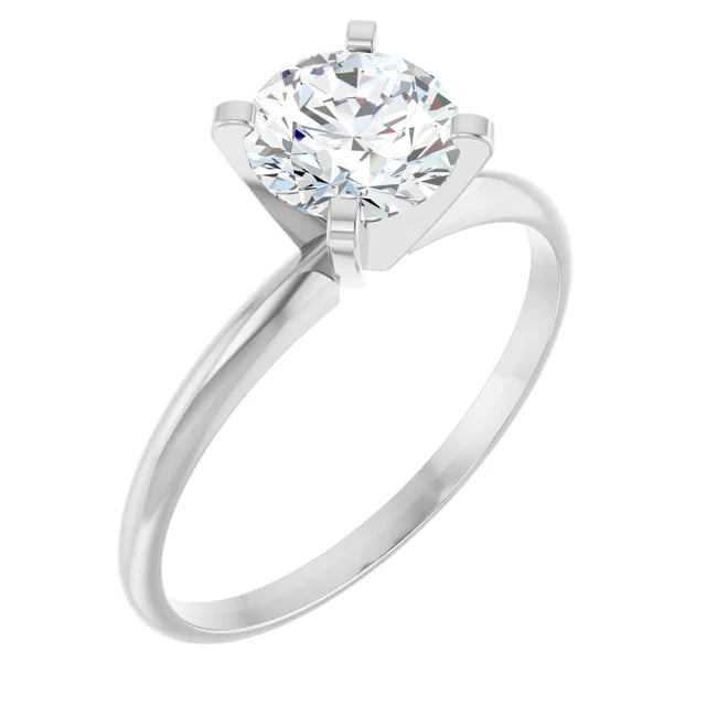 The Ultra-Light Weight : 14K Gold Lab-Grown Diamond 1 CTW Engagement Ring