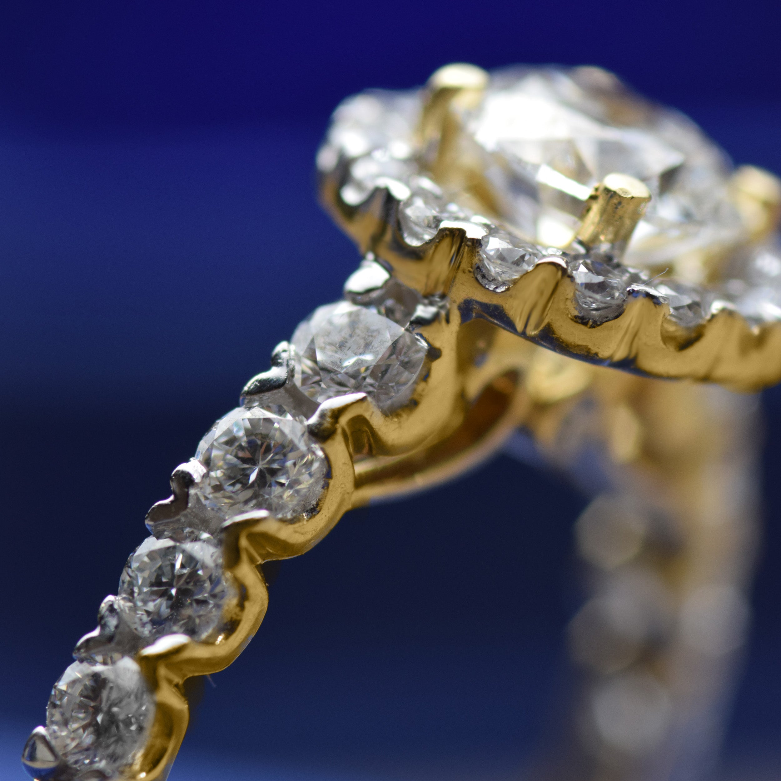 14K Gold 1.93 CT Lab Grown Round Classic Lab Diamond Engagement Ring