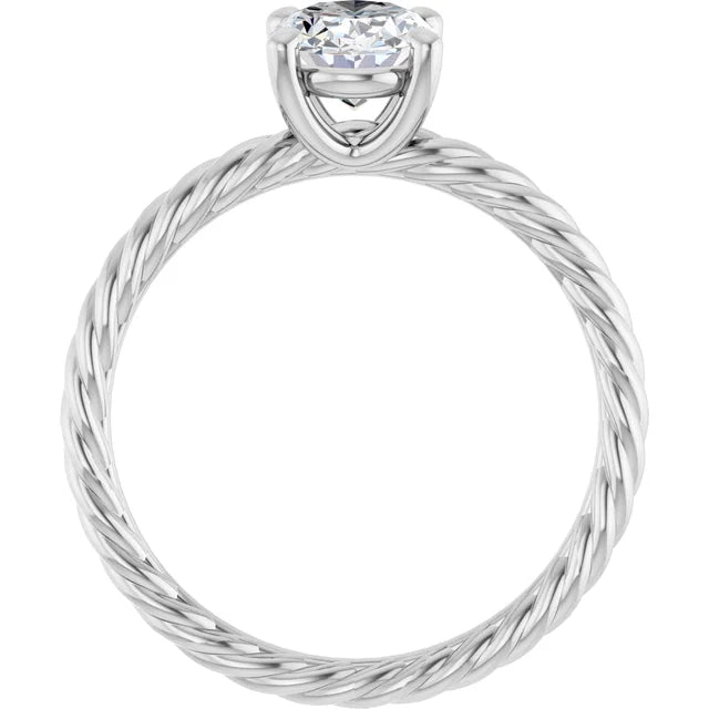 14K Gold Solitaire Lab-Grown Diamond 1.12ctw VVS1/D Engagement Ring