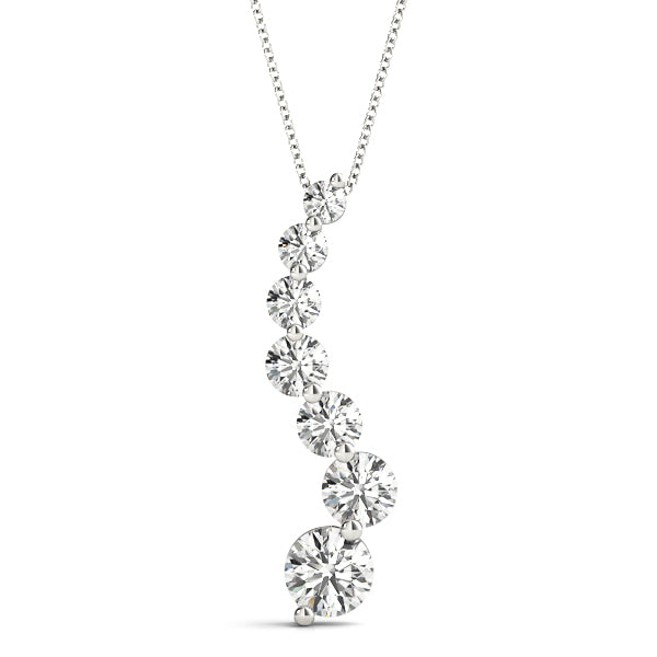 14K Journey Diamond Pendant