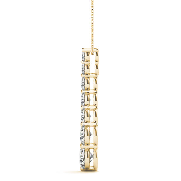 14K Journey Diamond Pendant