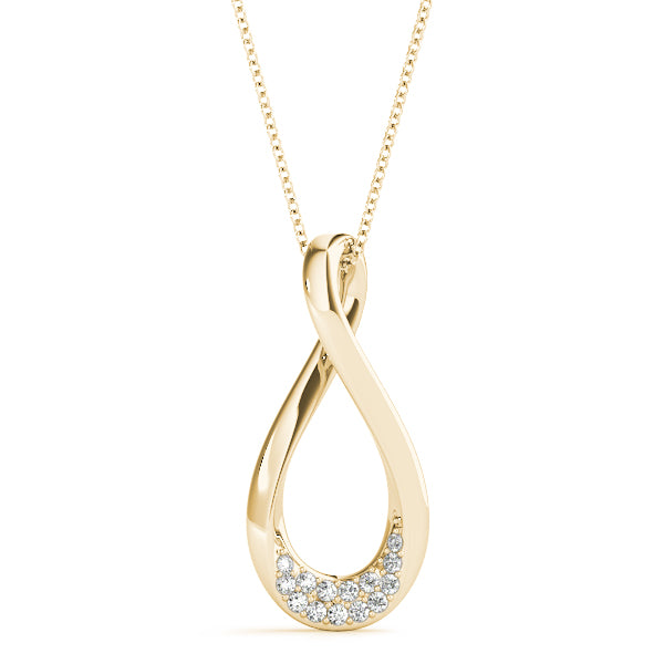 14K Gold Diamond Pendant