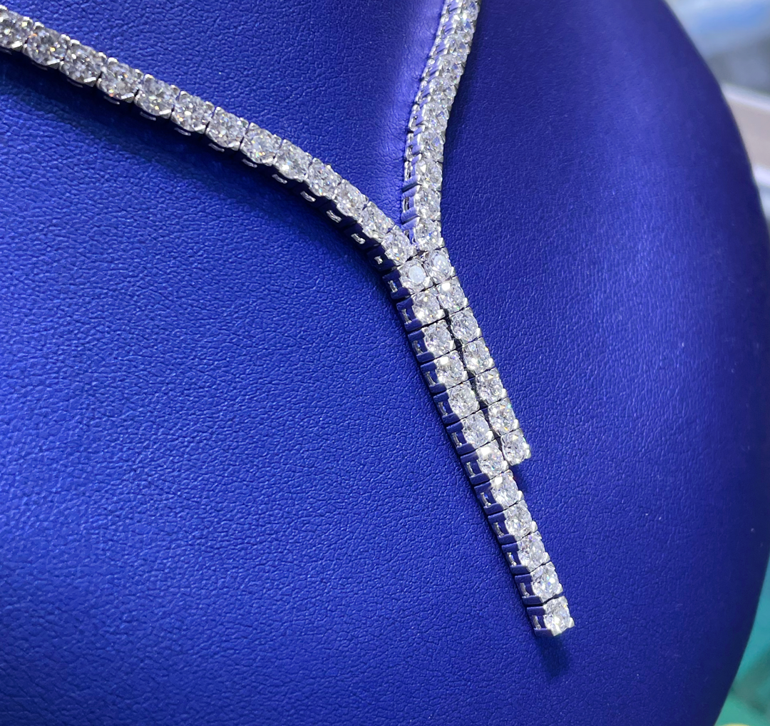 14K Gold 13.46ctw Lab Grown Diamond Necklace