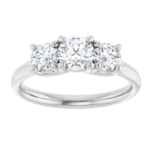 Trinity: 14K Gold Lab-Grown Diamond 1.09 CTW Engagement Ring