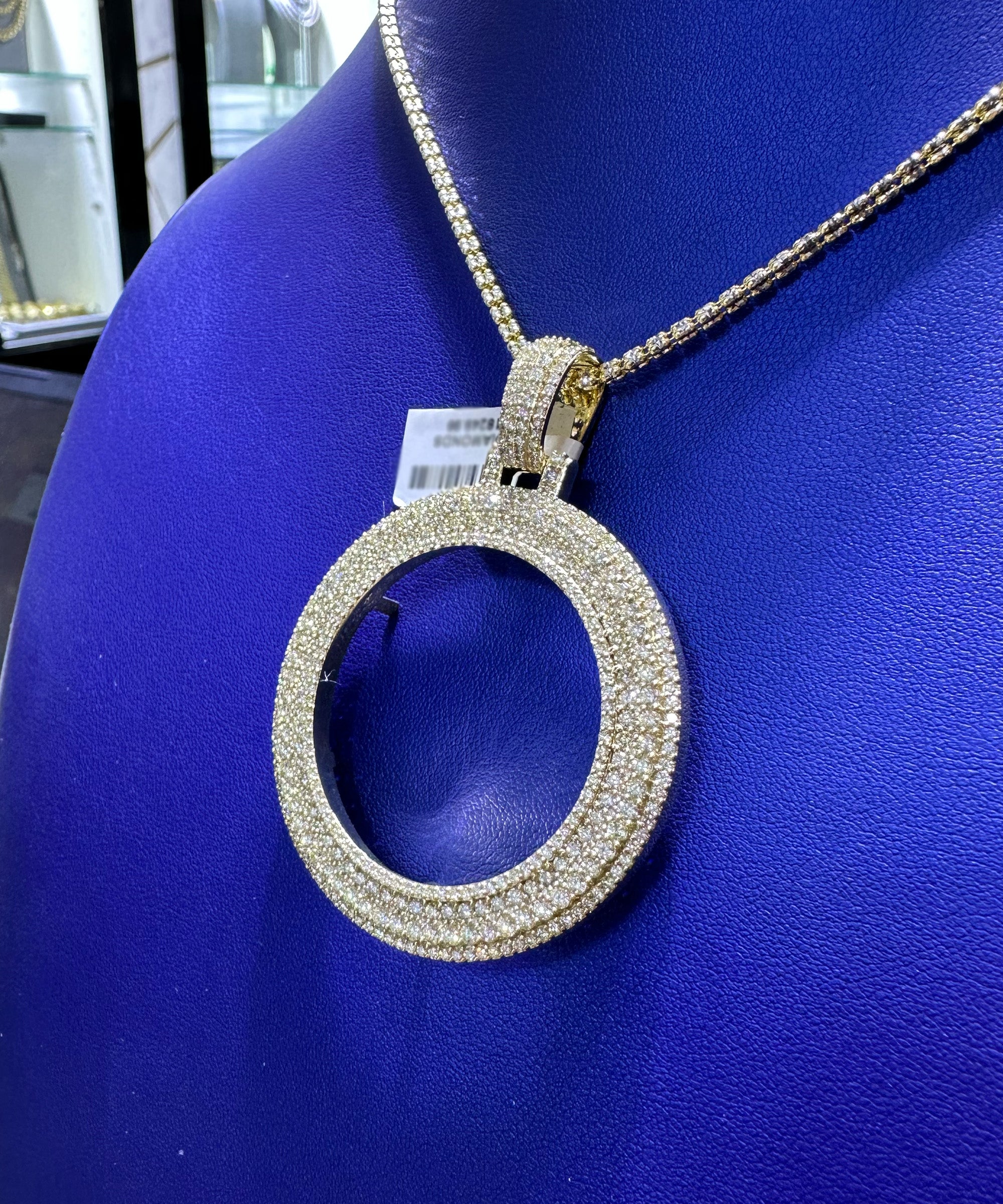 6.50ctw Natural Diamond Memory Charm Pendant in 10K Gold