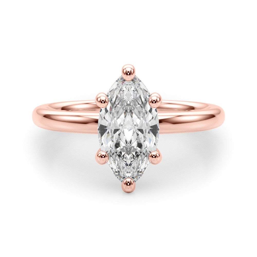 14K Gold Lab-Grown Diamond Marquise [0.39ctw] Engagement Ring