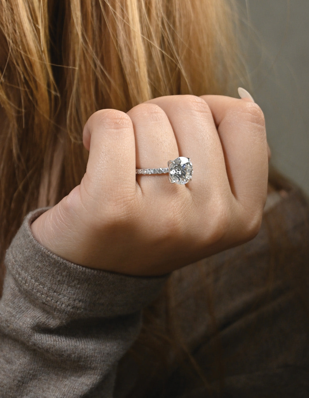 14K Gold 4.50CT Round Cut Diamond Engagement Ring