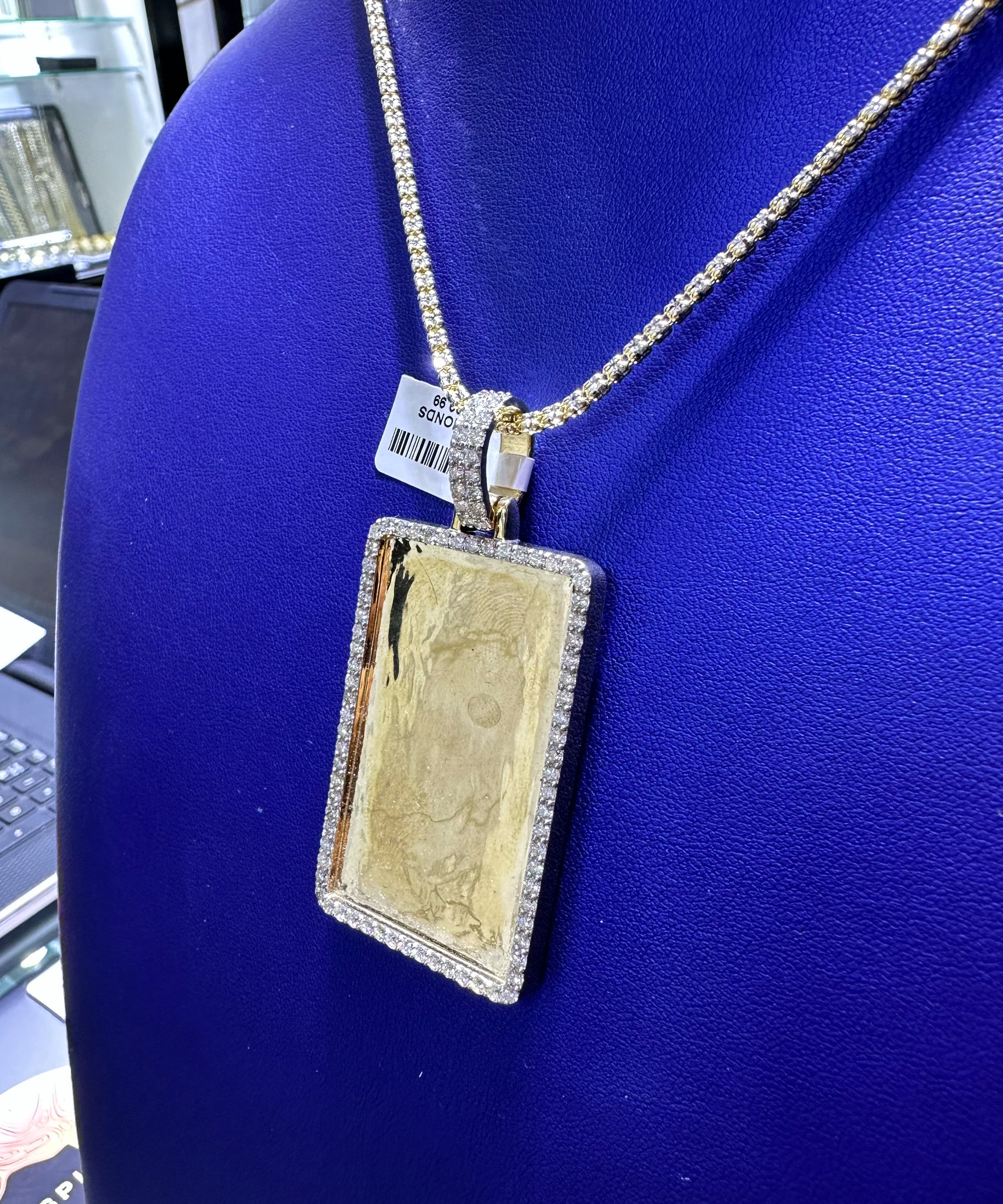 3.05ctw Natural Diamond Memory Charm Pendant in 10K Gold