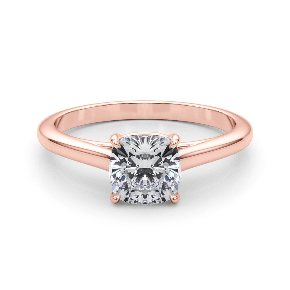 14K Gold Lab-Grown Diamond Cushion [0.73ctw] Engagement Ring
