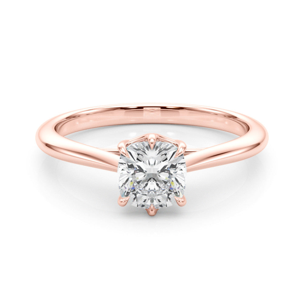 14K Gold Lab-Grown Diamond Cushion [0.36ctw] Engagement Ring