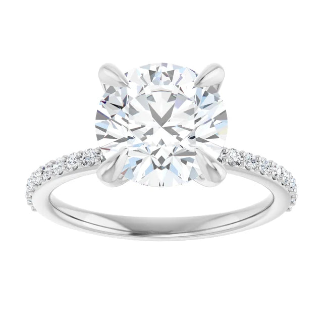 The Accented: 14K Gold Lab-Grown Diamond 0.58 CTW Engagement Ring