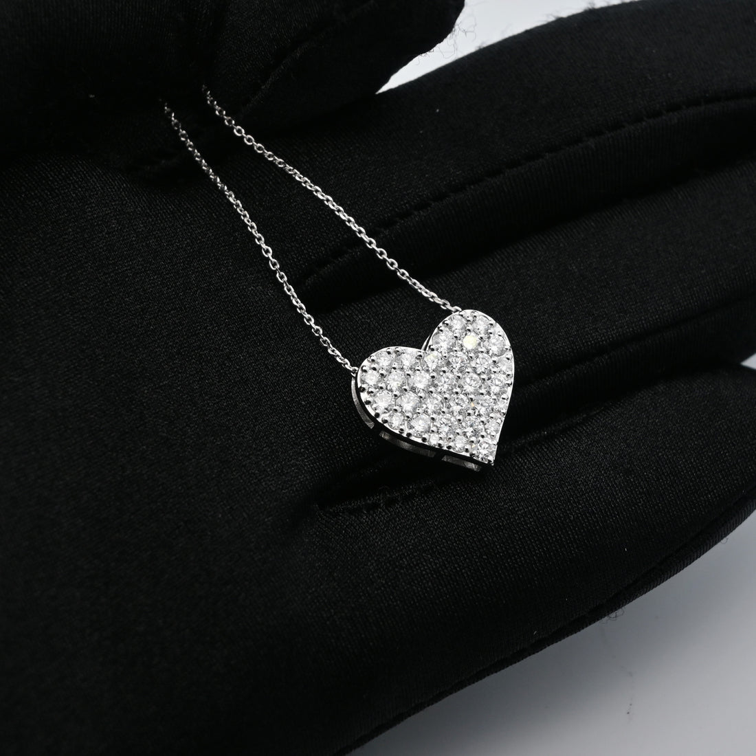 14K 1.44 CT Lab Grown Heart Shape Diamond Pendant