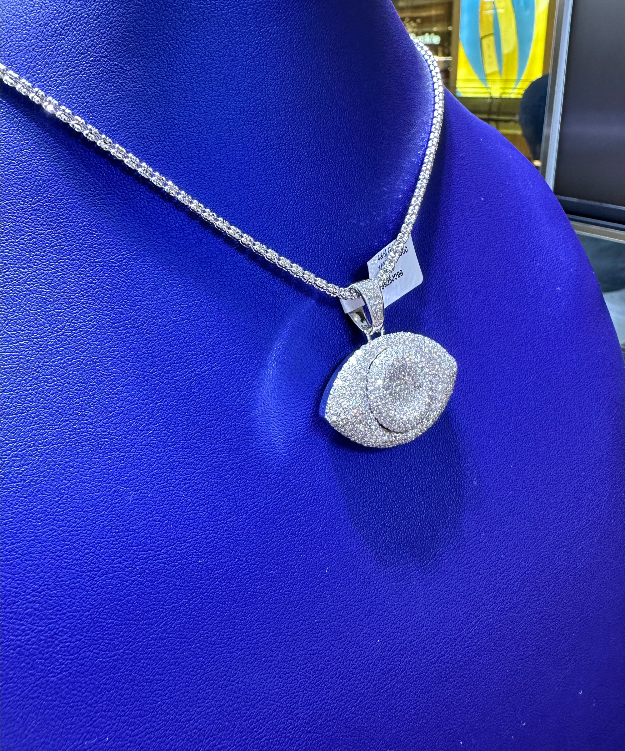 5.00ctw Natural Diamond Evil Eye Pendant in 14K Gold