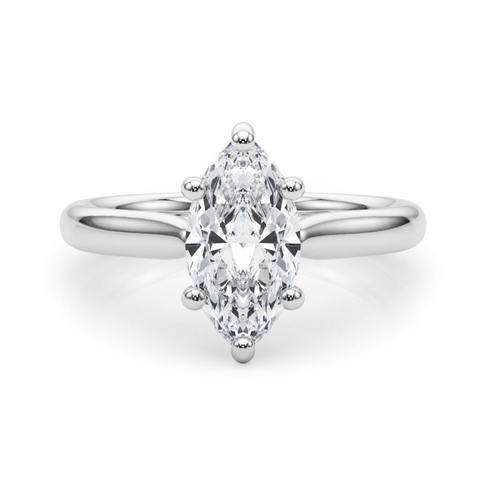 14K Gold Lab-Grown Diamond Marquise [0.33ctw] Engagement Ring