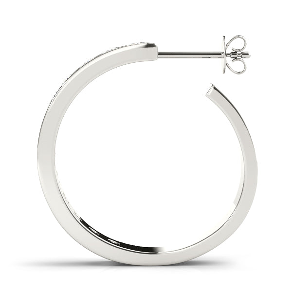 Classic - Diamond Hoop Earring in 14K Gold (0.96 ct. tw)