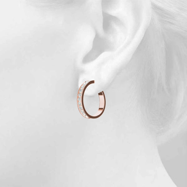 Classic - Diamond Hoop Earring in 14K Gold (0.96 ct. tw)