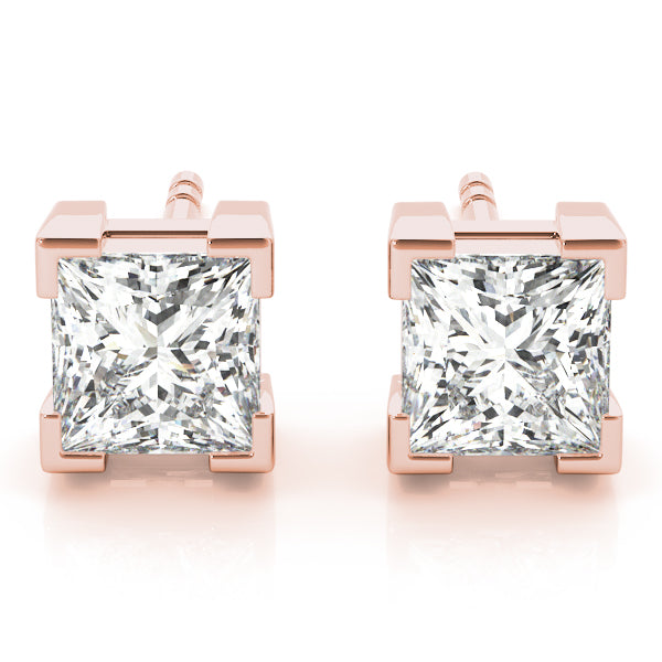 Single Stone Diamond Stud Earring