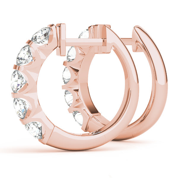 Round - Prong Round Hoop Earring in 14K Gold (2.00 ct. tw)