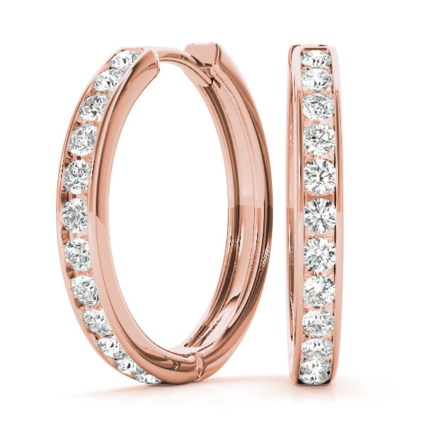 Standard - Diamond Hoop Earring in 14K Gold (0.96 ct. tw)