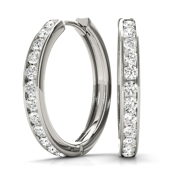 Standard - Diamond Hoop Earring in 14K Gold (0.96 ct. tw)